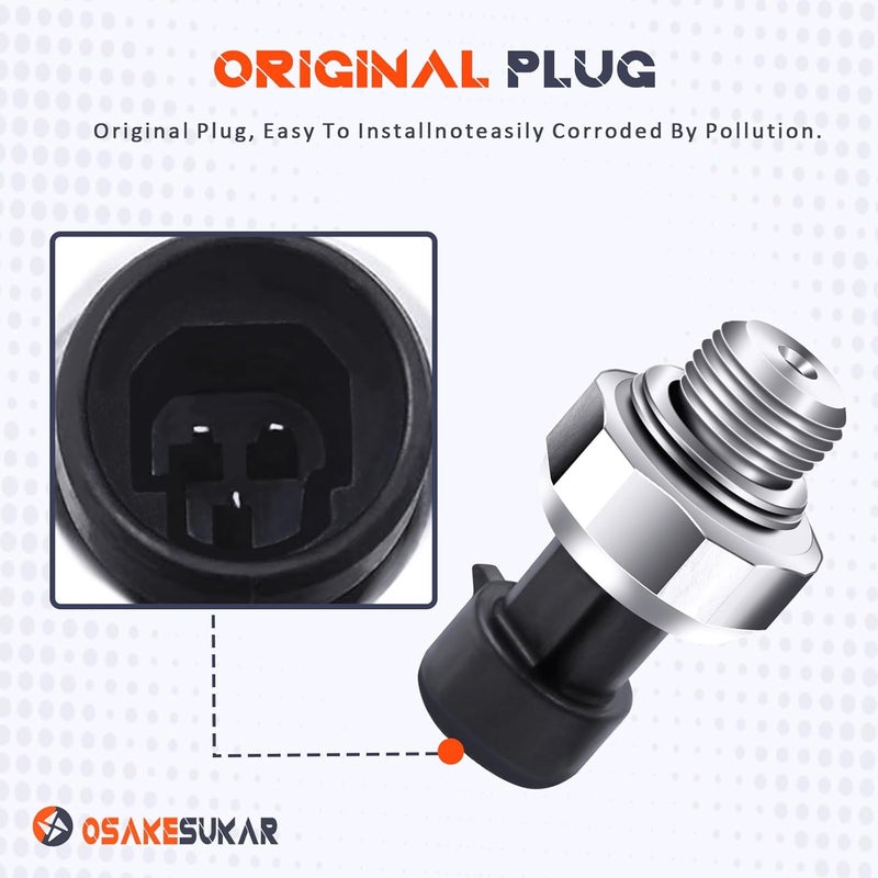 Osakesukar Engine Oil Pressure Sensor Compatible with 2003-2008 Chevy Silverado 1500 2500 3500,Suburban,Yukon,Avalanche,Impala,Tahoe,GMC,Express,Corvette, Sierra,Cadillac,CTS#12677836 12616646 - Image 3